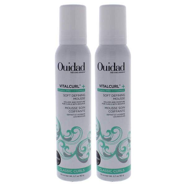 Ouidad VitalCurl Plus Soft Defining Mousse by Ouidad for Unisex - 5.7 oz Mousse - Pack of 2