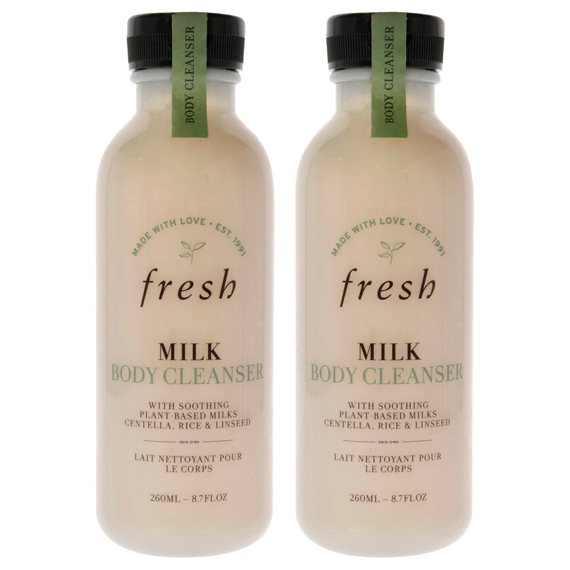 Fresh Milk Body Cleanser by Fresh for Women - 8.7 oz Cleanser - Pack of 2