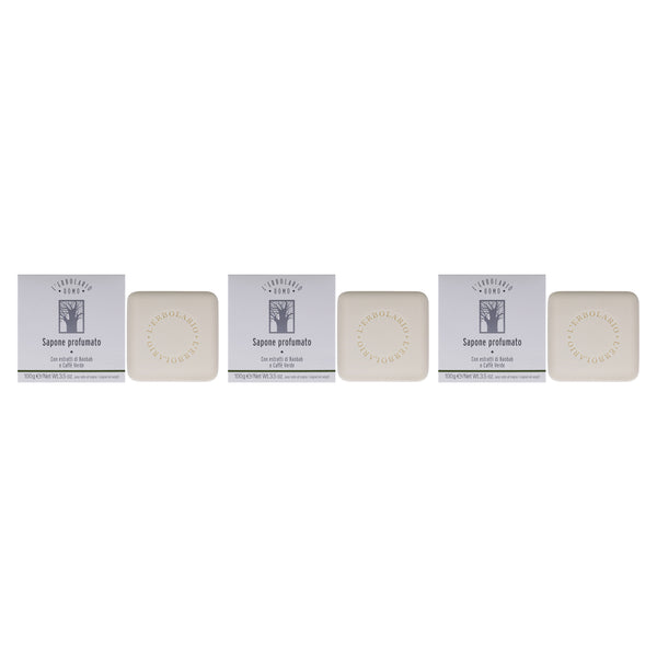 LErbolario Uomo Baobab Soap by LErbolario for Men - 3.5 oz Soap - Pack of 3