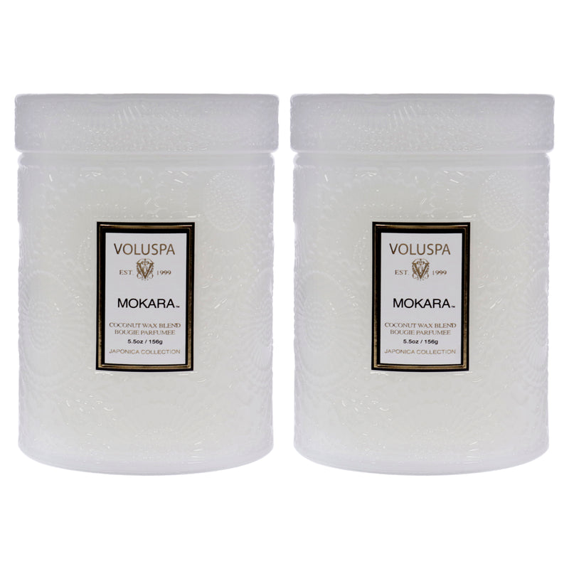 Voluspa Mokara - Small by Voluspa for Unisex - 5.5 oz Candle - Pack of 2