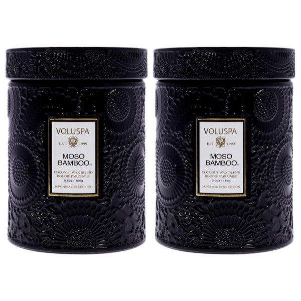 Voluspa Moso Bamboo - Small by Voluspa for Unisex - 5.5 oz Candle - Pack of 2