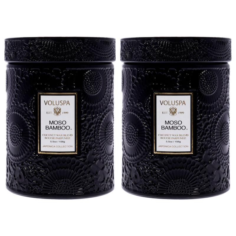 Voluspa Moso Bamboo - Small by Voluspa for Unisex - 5.5 oz Candle - Pack of 2