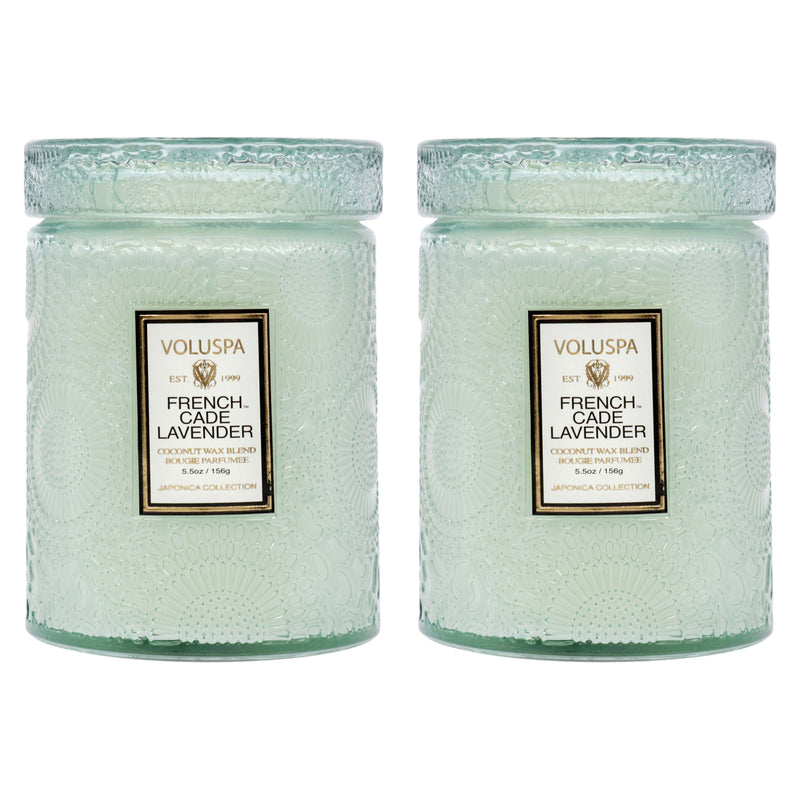 Voluspa French Cade Lavender - Small Kit by Voluspa for Unisex - 2 x 5.5 oz Candle