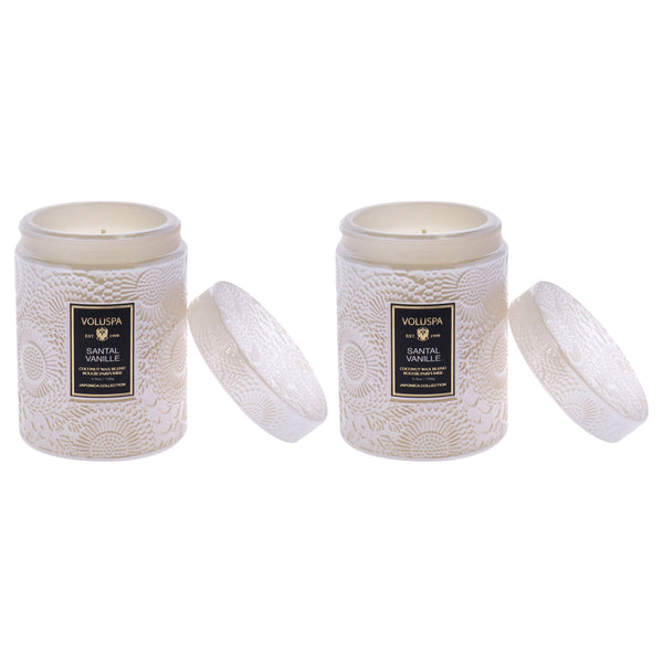 Voluspa Santal Vanille - Small Kit by Voluspa for Unisex - 2 x 5.5 oz Candle