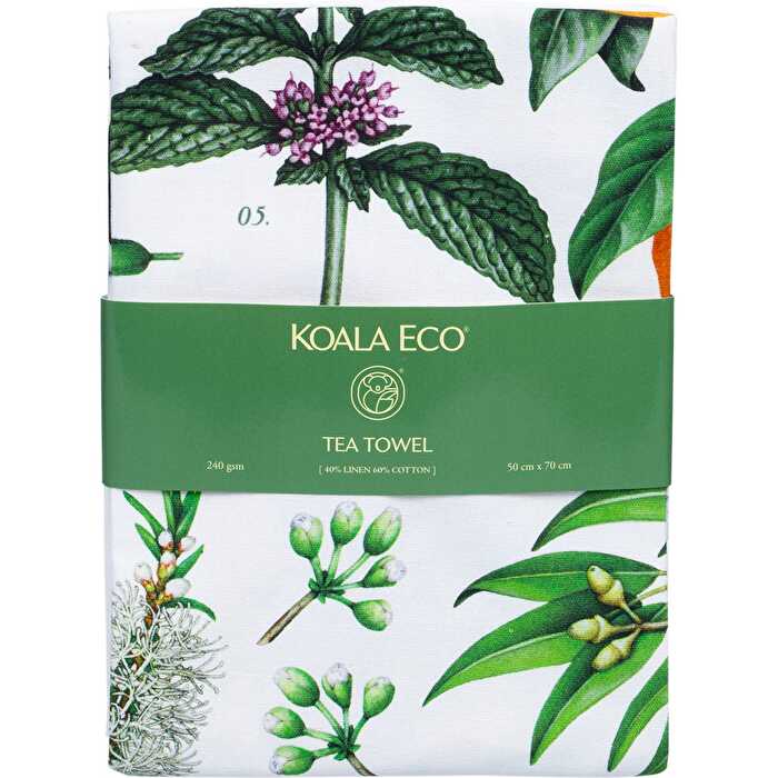 Koala Eco Tea Towel Botanical