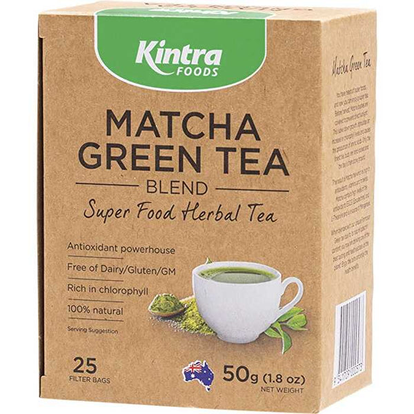 Kintra Foods Matcha Green Tea Blend Tea Bags 25pk