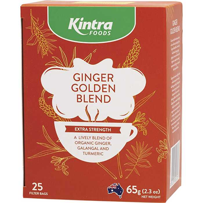 Kintra Foods Herbal Tea Bags Ginger Golden Blend 25pk