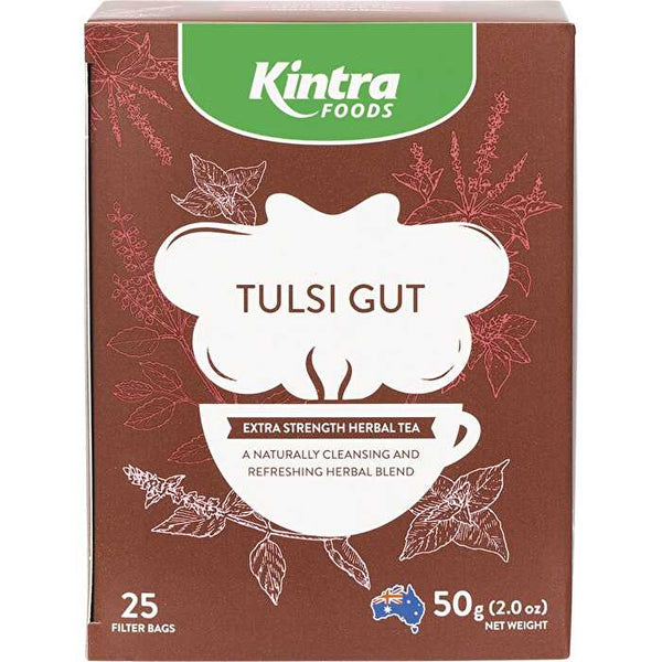 Kintra Foods Herbal Tea Bags Tulsi Gut 25pk