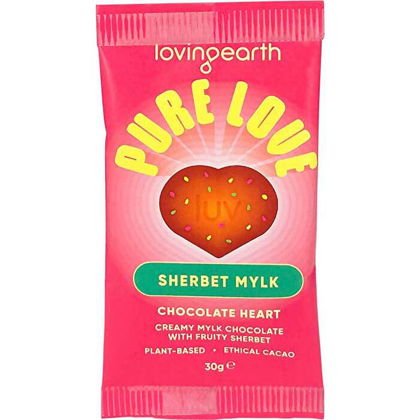 Loving Earth Sherbert Mylk Chocolate Heart 16x30g