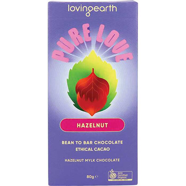 Loving Earth Hazelnut Mylk Chocolate 11x80g