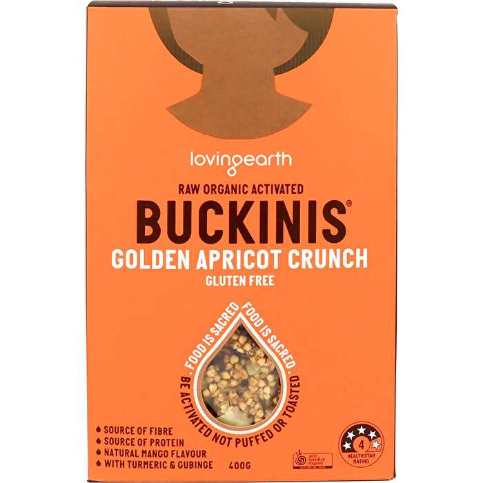 Loving Earth Buckinis Golden Apricot Crunch 400g