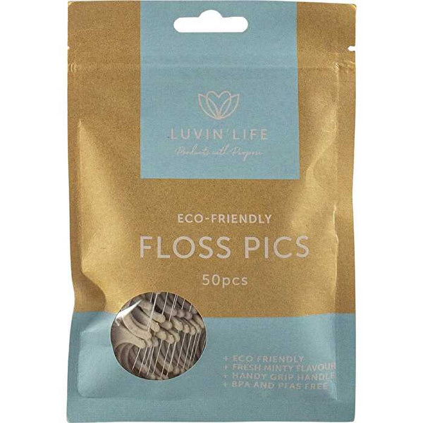 Luvin Life Floss Picks Eco-Friendly 12x 50pcs