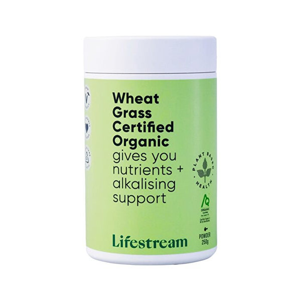 LifeStream Lifestream Wheat Grass Certified Organic Powder 250g