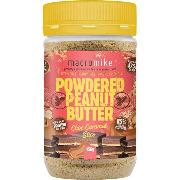 Macro Mike Powdered Peanut Butter Chocolate Caramel Slice 156g