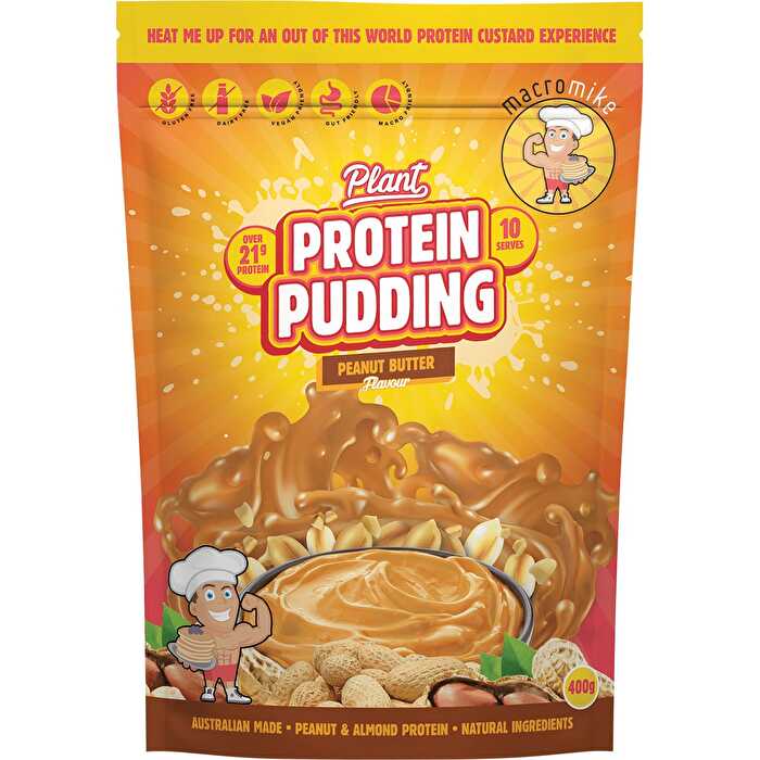 Macro Mike Plant Protein Pudding Peanut Butter 400g