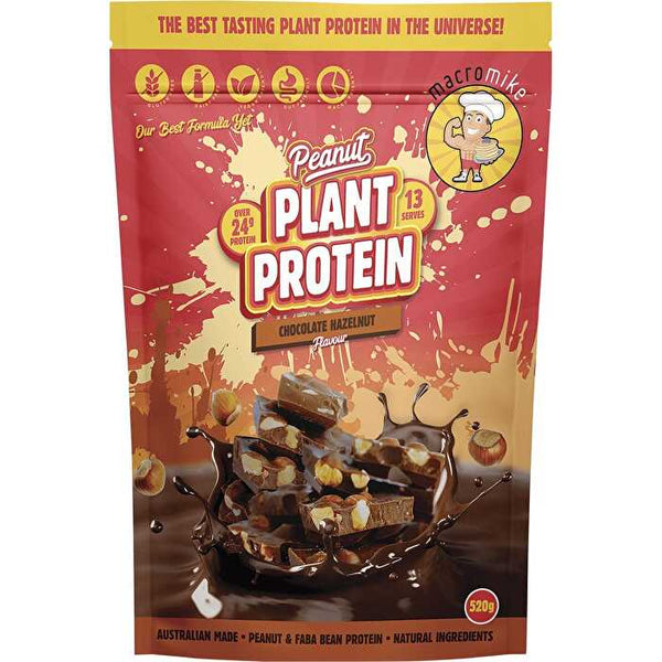 Macro Mike Peanut Plant Protein Chocolate Hazelnut 520g