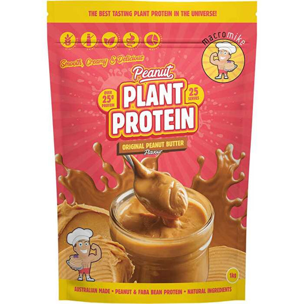 Macro Mike Peanut Plant Protein Original Peanut Butter 1kg