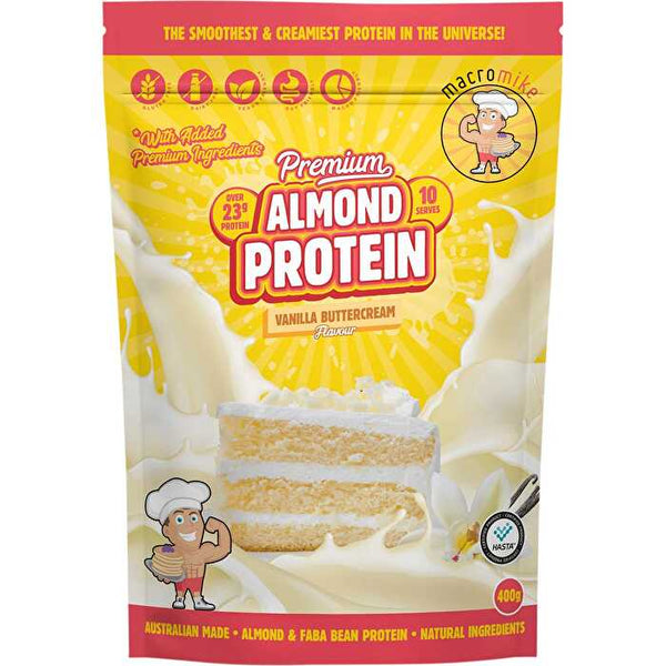 Macro Mike Premium Almond Protein Vanilla Buttercream 400g