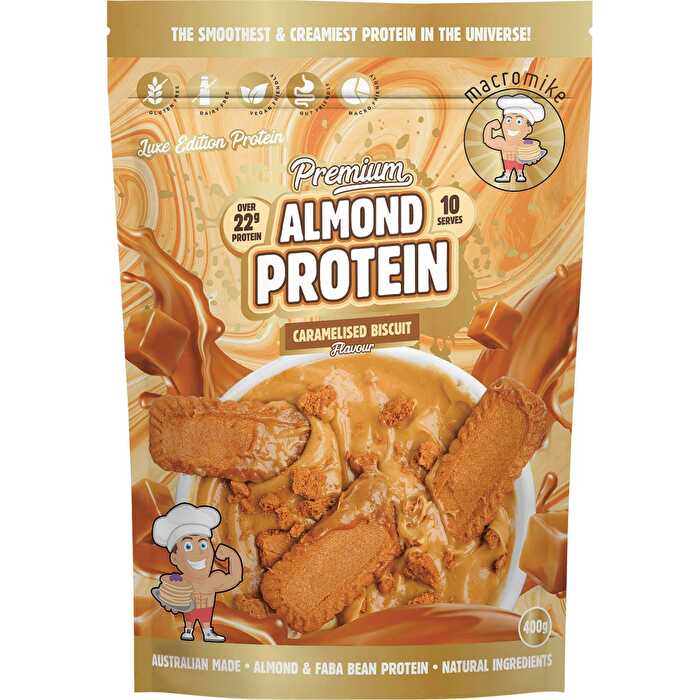 Macro Mike Premium Almond Protein Caramelised Biscuit 400g