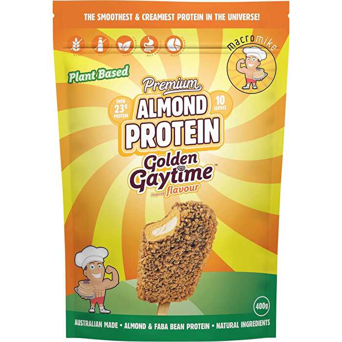 Macro Mike Premium Almond Protein Golden Gaytime 400g