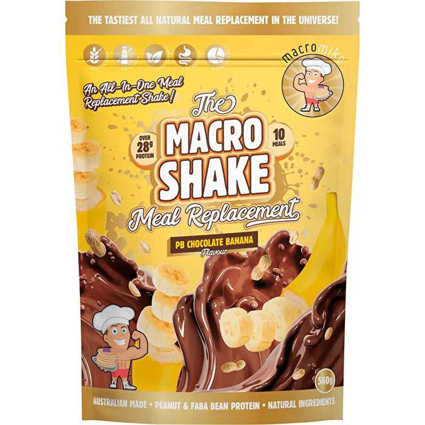 Macro Mike The Macro Shake Meal Replacement PB Chocolate Banana 560g