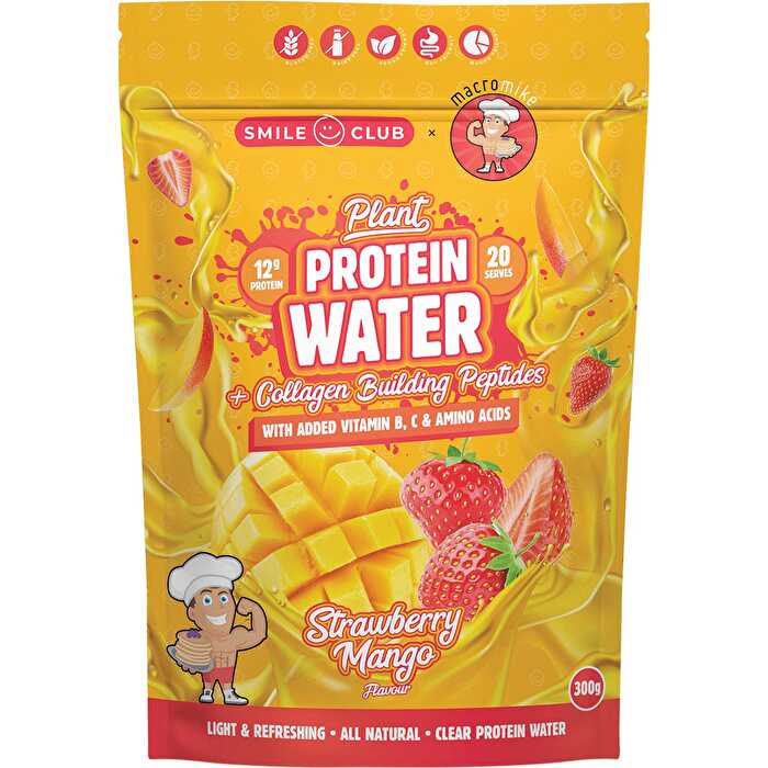 Macro Mike Plant Protein Water Strawberry Mango 300g