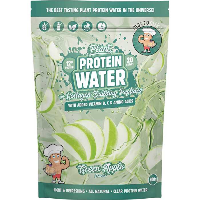 Macro Mike Plant Protein Water Green Apple 300g