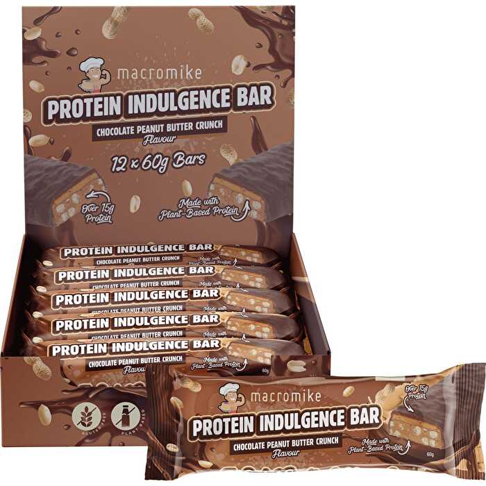 Macro Mike Protein Indulgence Bar Chocolate Peanut Butter 12x60g