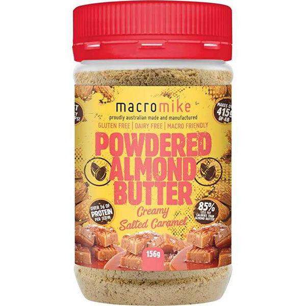 Macro Mike Powdered Almond Butter Creamy Salted Caramel 156g