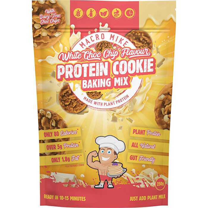 Macro Mike Cookie Baking Mix Almond Protein White Choc Chip 250g