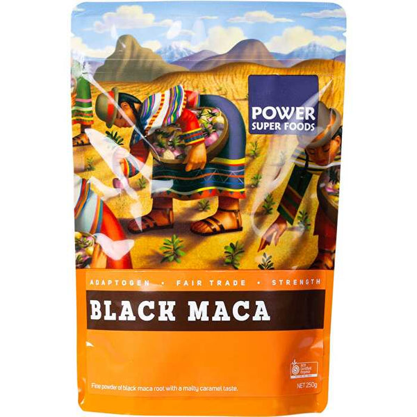 Power Super Foods Black Maca Powder Certified Organic 250g