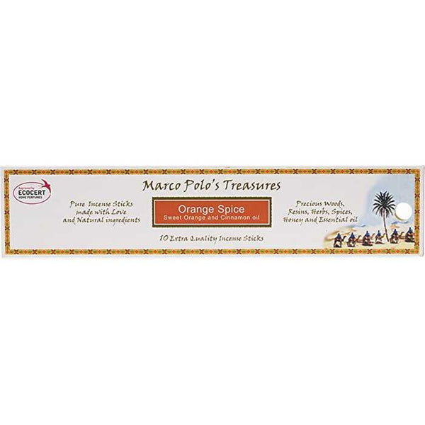 Marco Polo's Treasures Incense Sticks Orange Spice 10pk