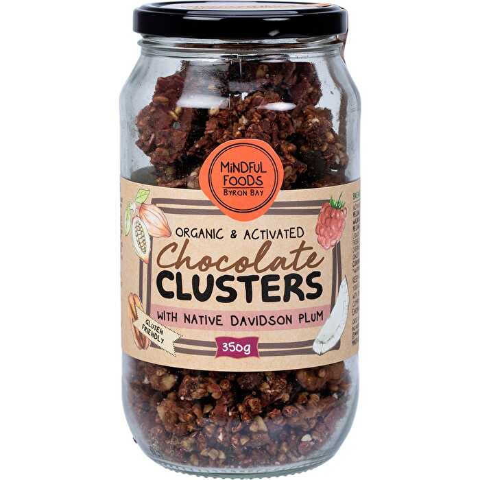 Mindful Foods Chocolate Clusters Davidson Plum Organic & Activated 350g