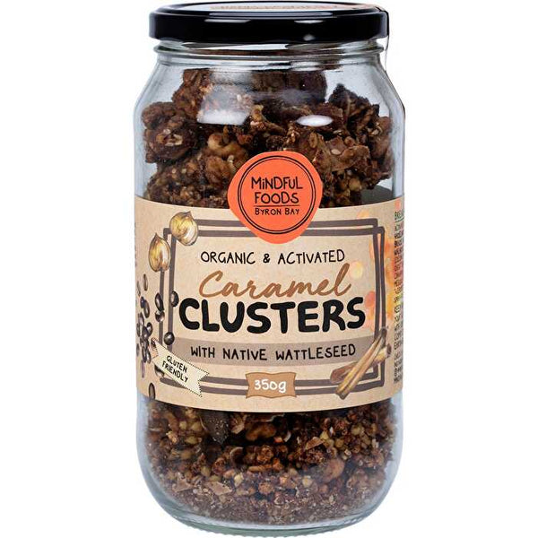 Mindful Foods Caramel Clusters Native Wattle Seed Organic & Activated 350g