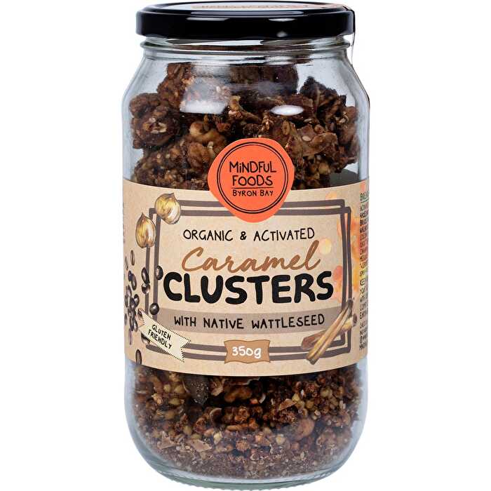 Mindful Foods Caramel Clusters Native Wattle Seed Organic & Activated 350g