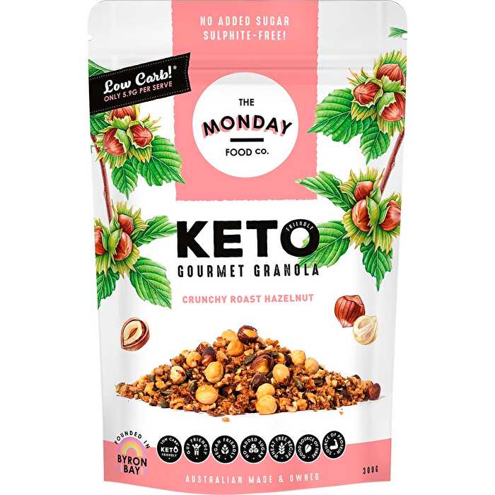 The Monday Food Co. Keto Gourmet Granola Crunchy Roast Hazelnut 300g