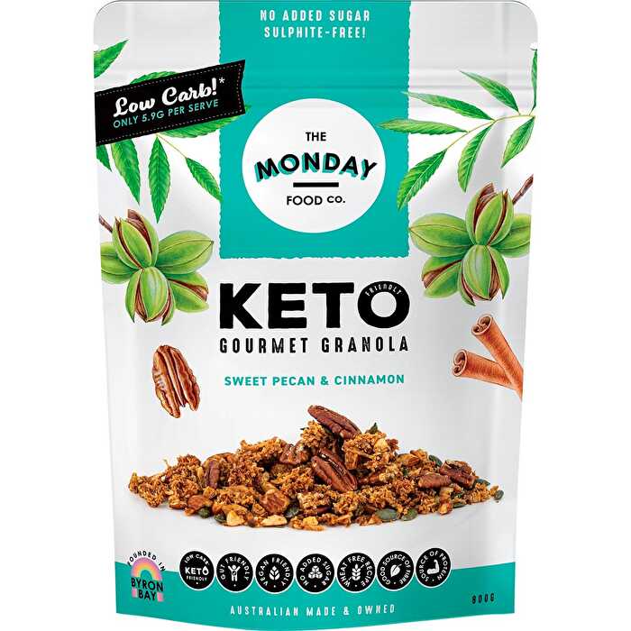 The Monday Food Co. Keto Gourmet Granola Sweet Cinnamon Pecan 800g