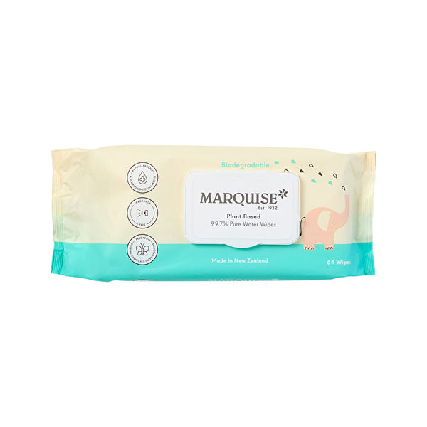 Marquise Plant Based 99.7% Pure Water Wipes x 64 Pack