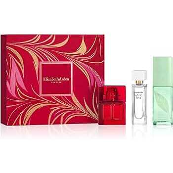 Elizabeth Arden 3 Pcs Mini Set For Women: Green Tea Eau De Toilette Spray & Red Door Eau De Toilette Spray & White Tea Spray 15ml 10ml