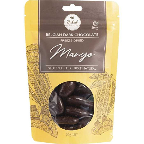 Naked Chocolate Co Freeze Dried Mango Dark Chocolate 100g