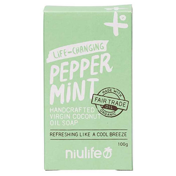 Niulife Coconut Oil Soap Peppermint 100g