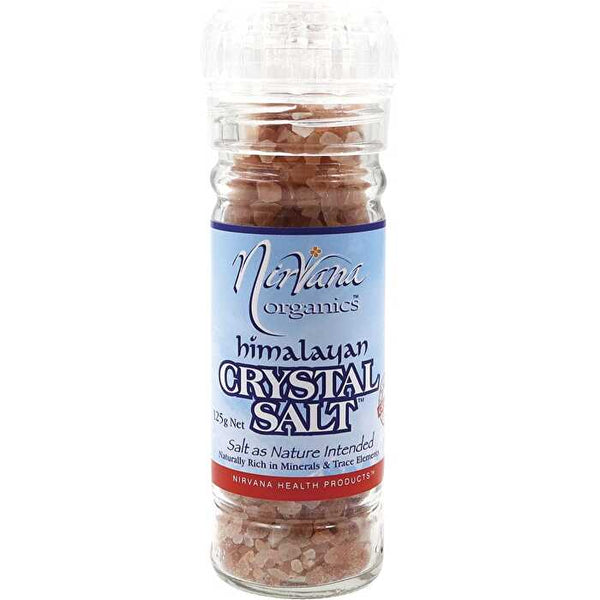 Nirvana Organics Himalayan Salt Granules Glass Grinder 125g