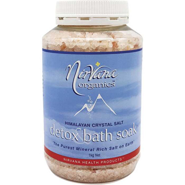 Nirvana Organics Himalayan Crystal Salt Detox Bath Soak 1kg