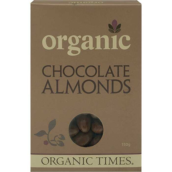 Organic Times Milk Chocolate Almonds 150g