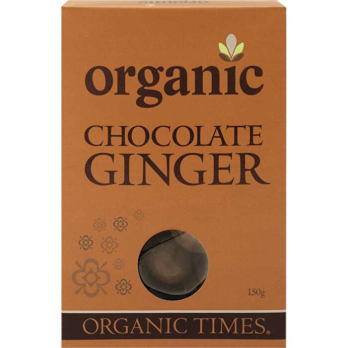 Organic Times Milk Chocolate Ginger 150g