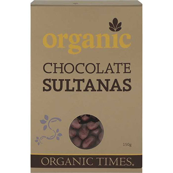 Organic Times Milk Chocolate Sultanas 150g