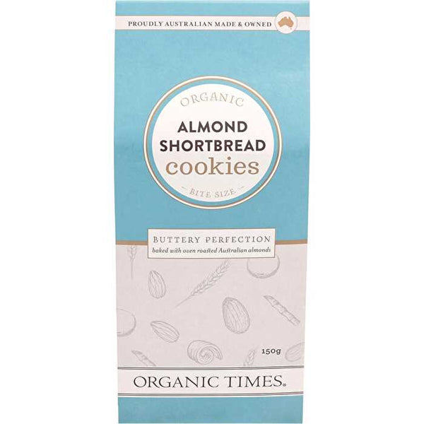 Organic Times Cookies Almond Shortbread 150g