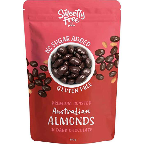 Pbco Sweetly Free Almonds Dark Chocolate No Sugar Added 110g