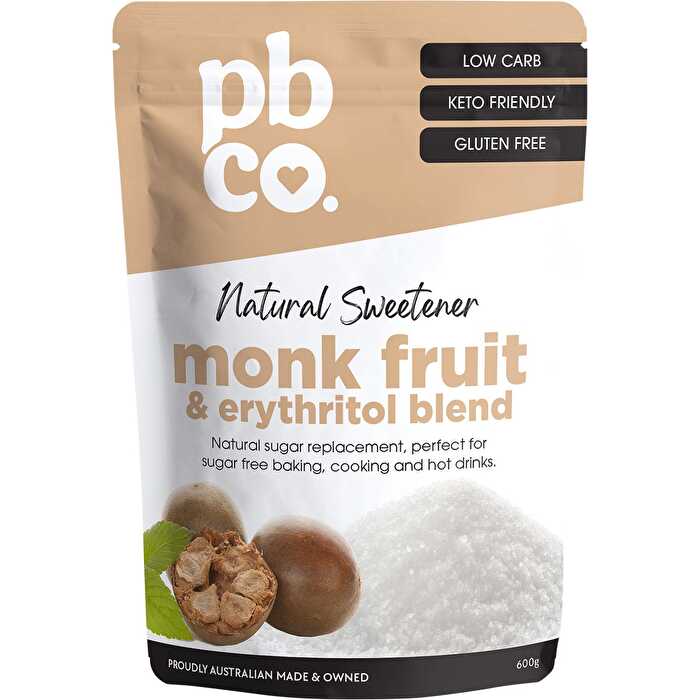 Pbco Monk Fruit & Erythritol Blend Natural Sweetener 600g