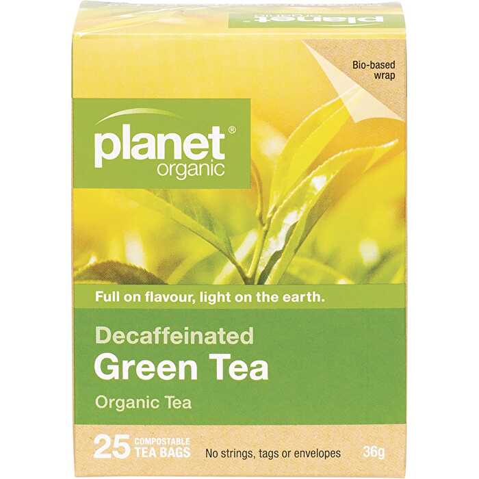 Planet Organic Green Tea ? Decaffeinated Herbal Tea Bags 25pk